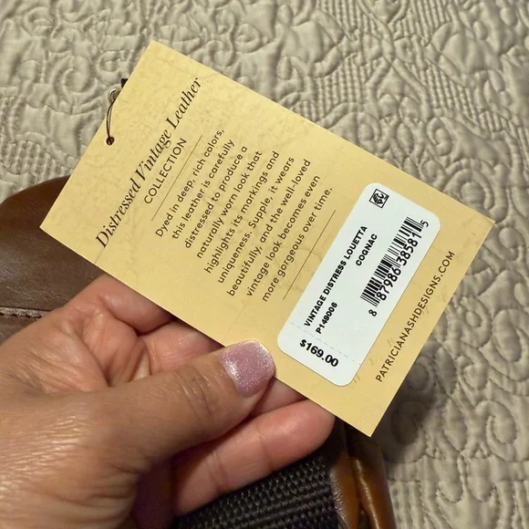 New Women Patricia Nash Brown Leather Sling Bag - Picture 3 of 4